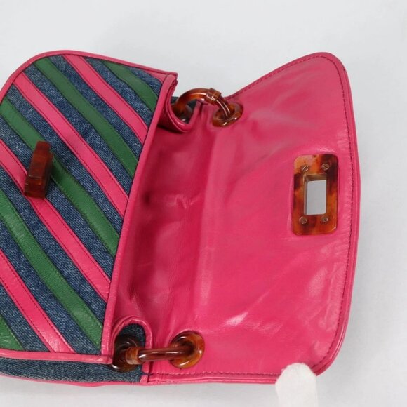 PRADA Shoulder Bag Denim Blue Auth 140894V - Picture 10 of 16